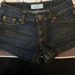 Blue jean shorts